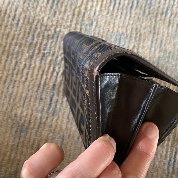 Fendi Zucca Large Trifold Wallet